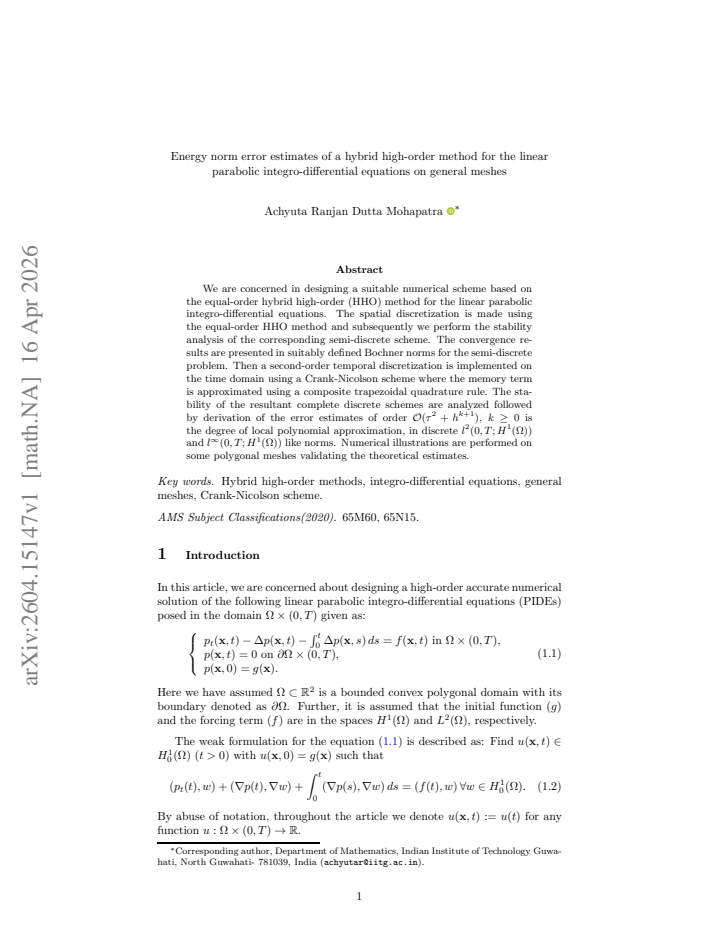 First page
