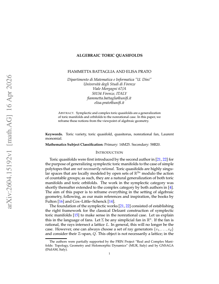First page