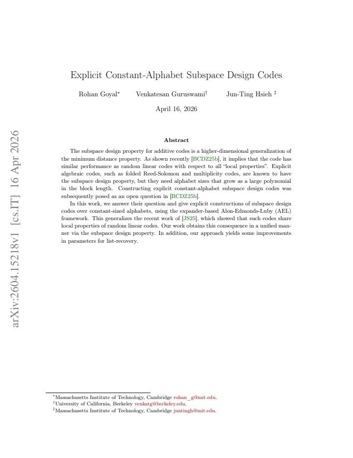 First page