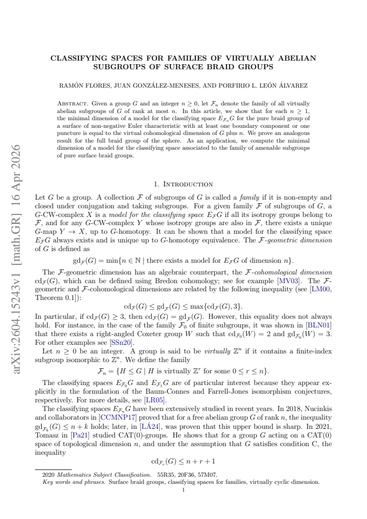 First page