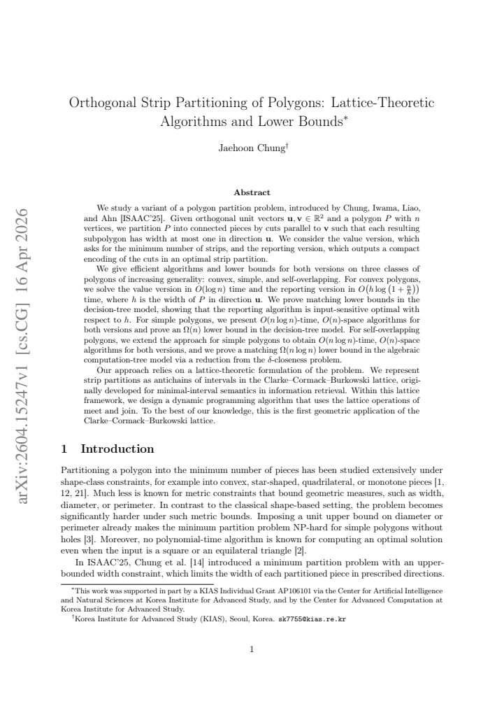 First page