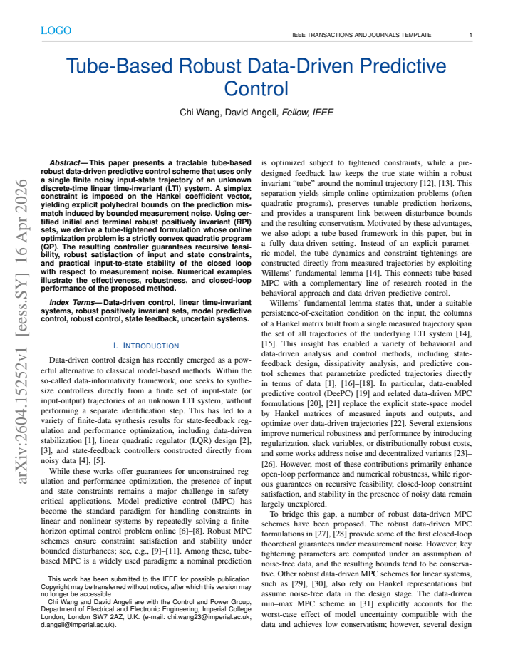 First page