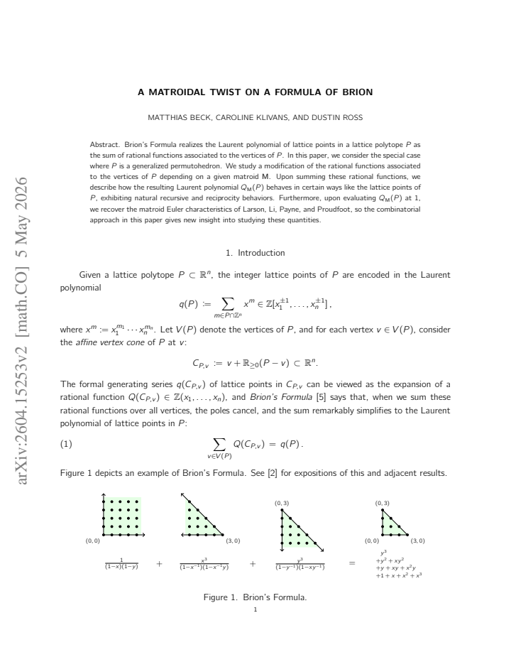 First page