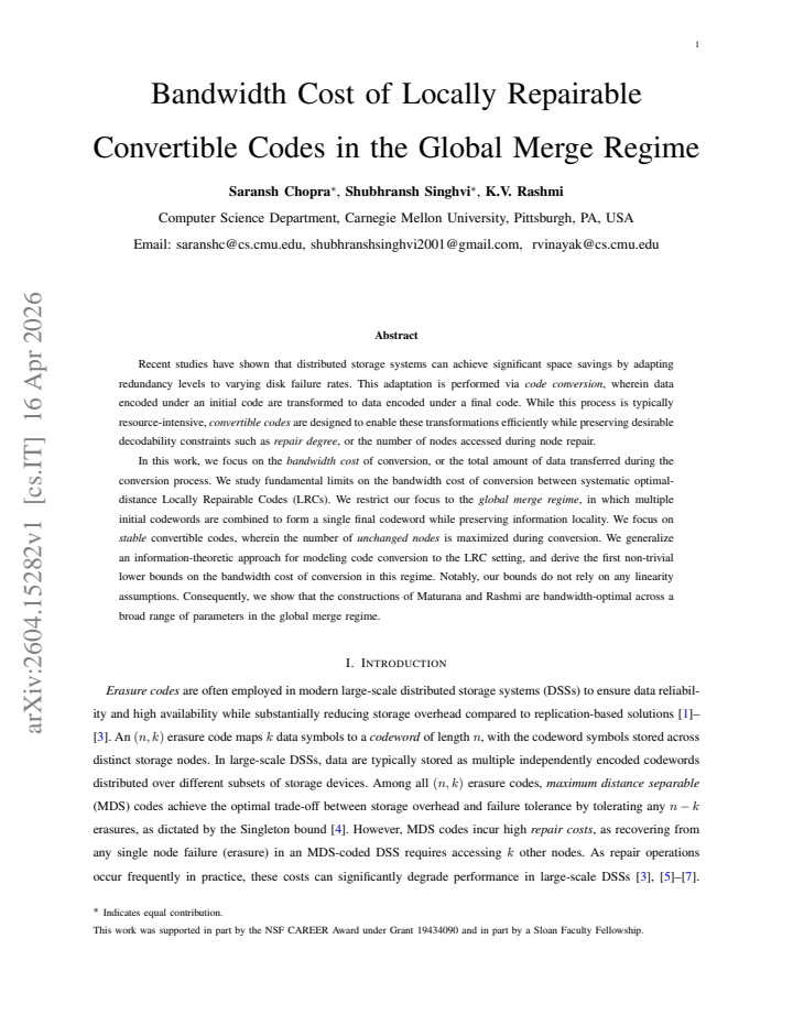First page