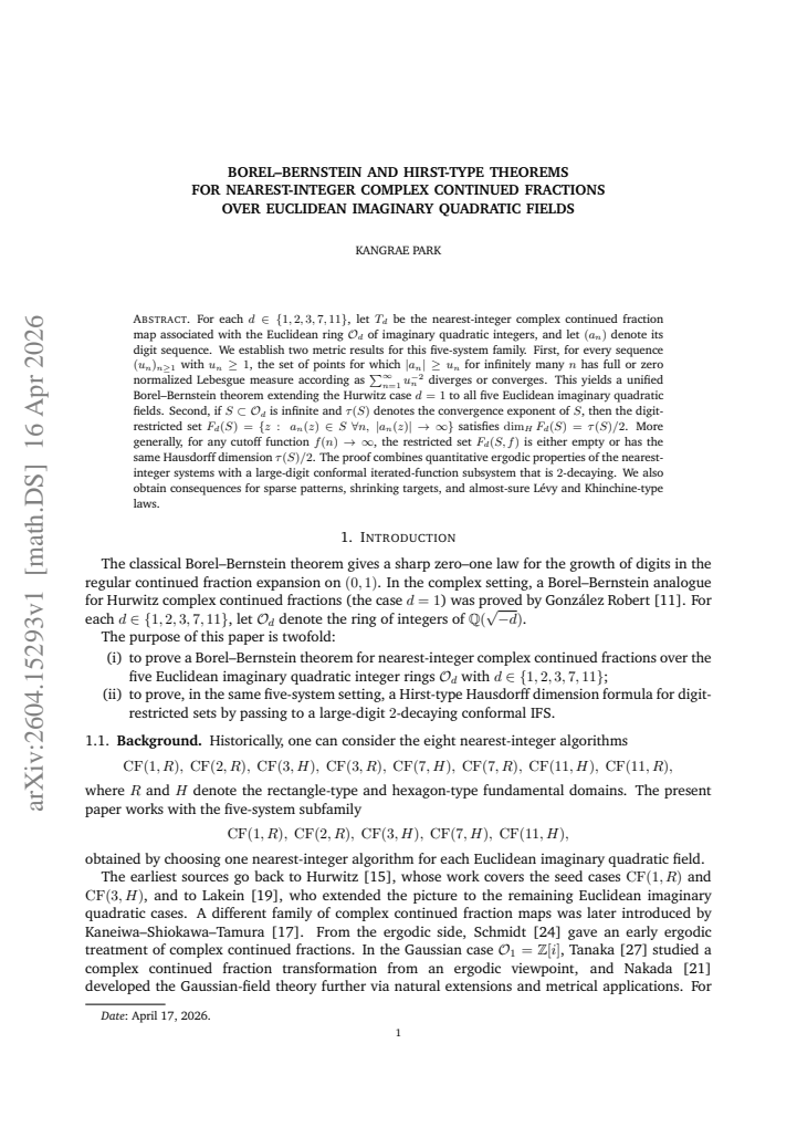 First page