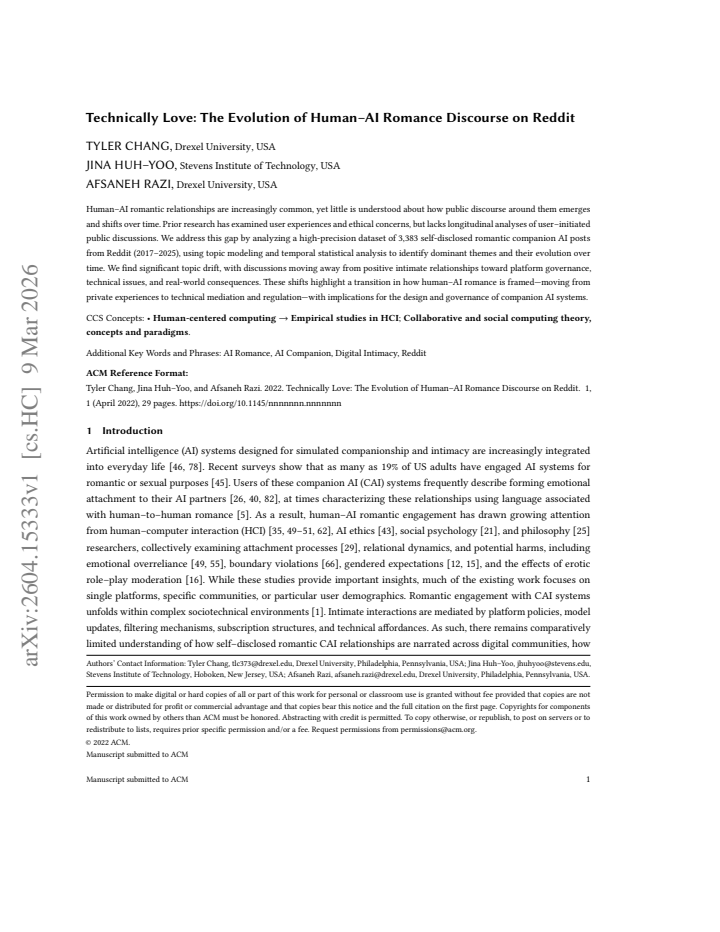 First page