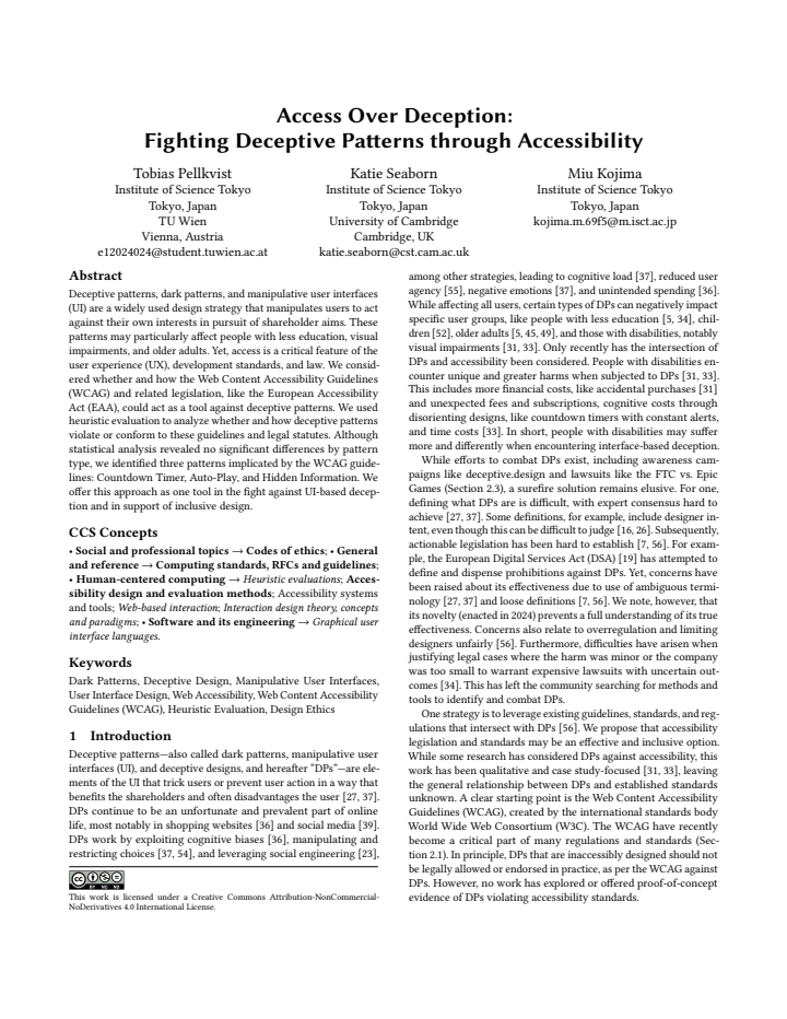 First page