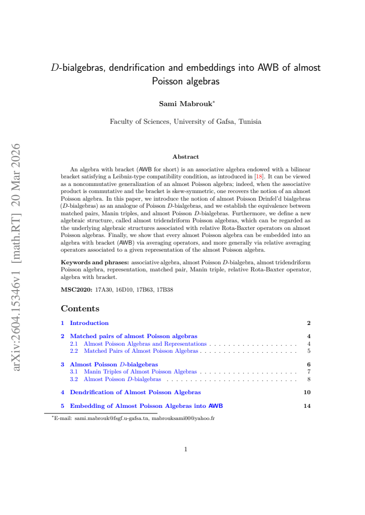 First page