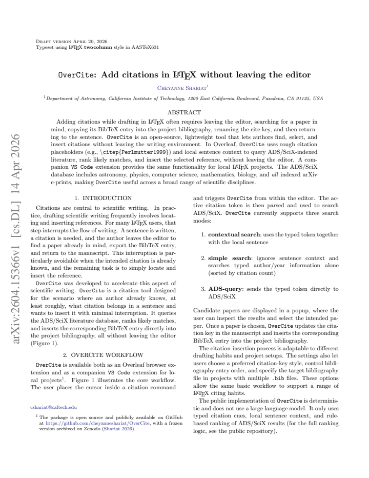 First page