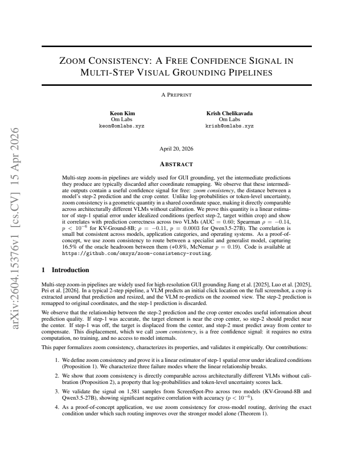 First page
