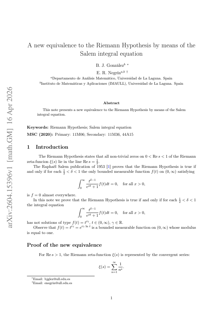 First page