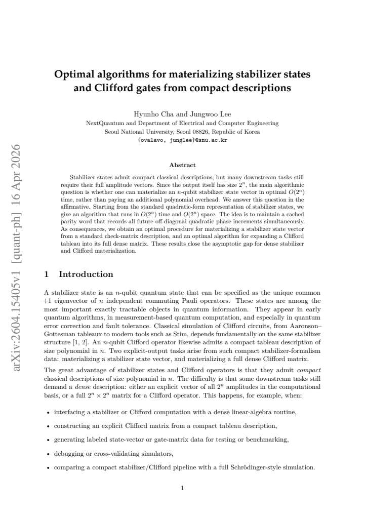 First page