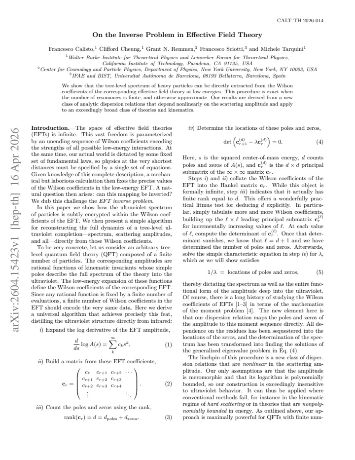 First page