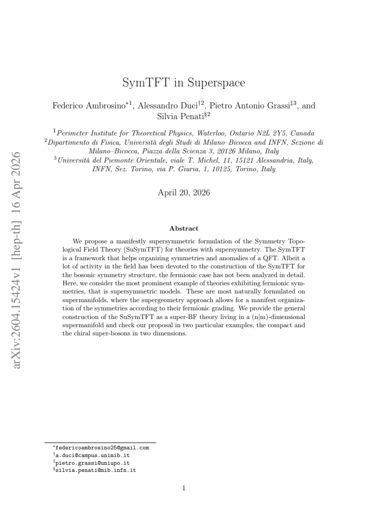 First page