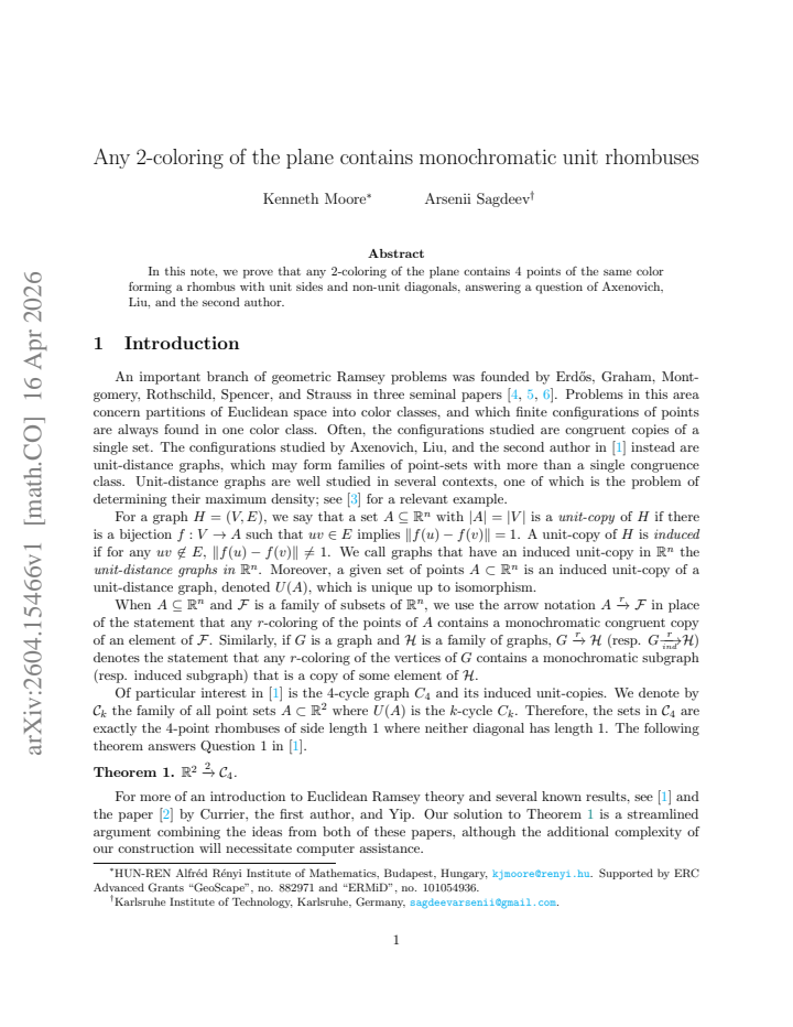 First page