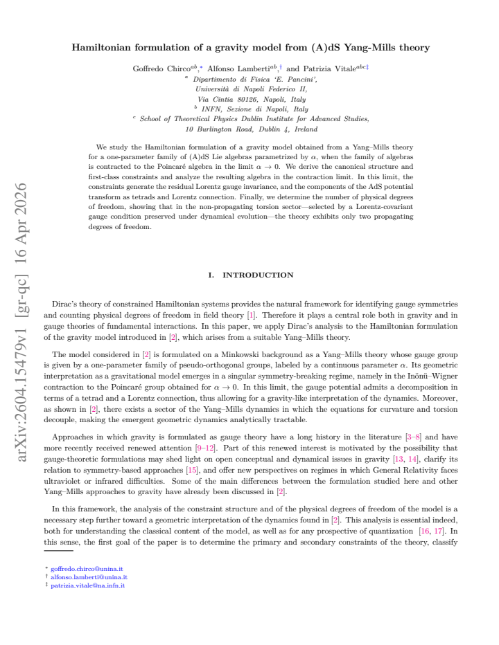 First page
