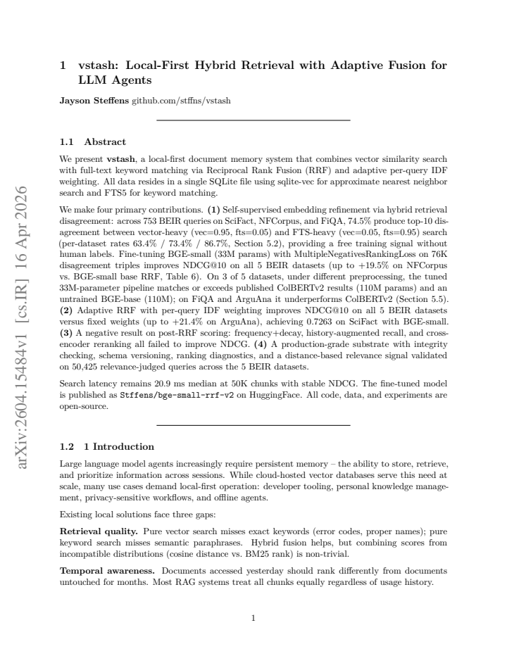 First page