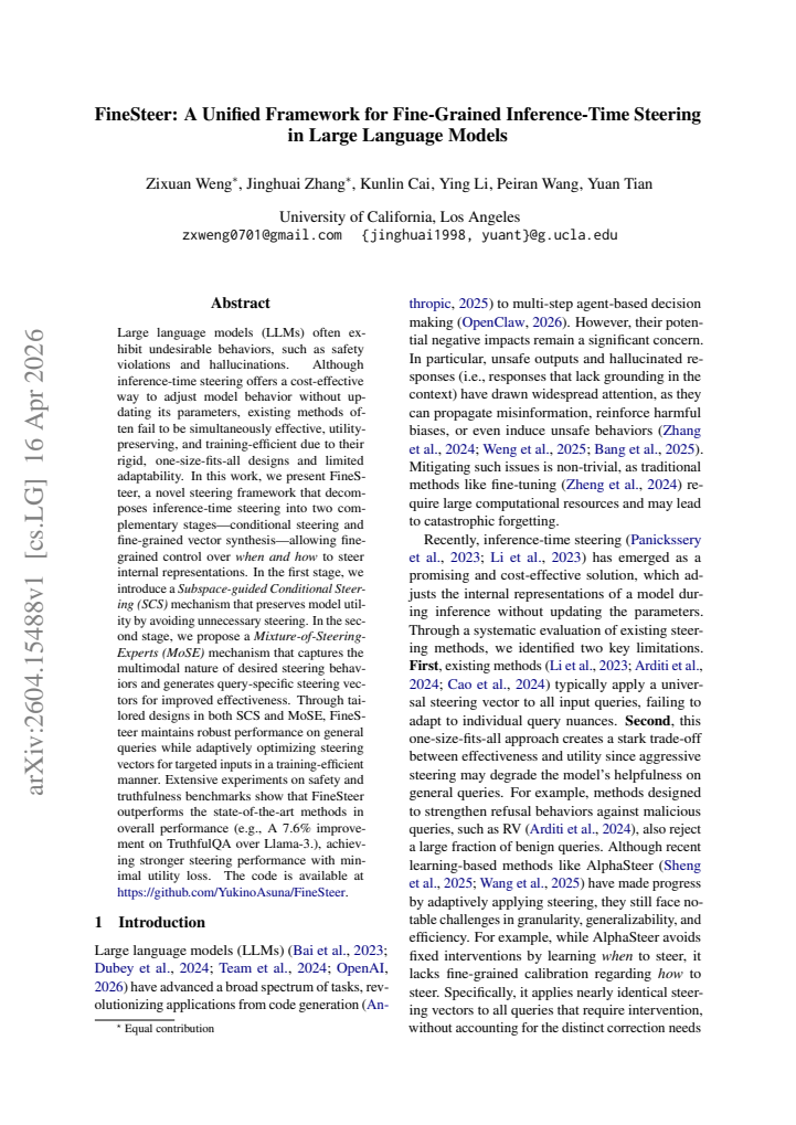 First page