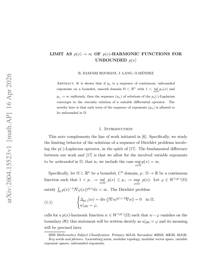 First page