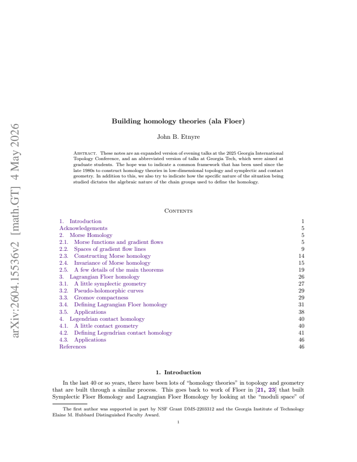 First page