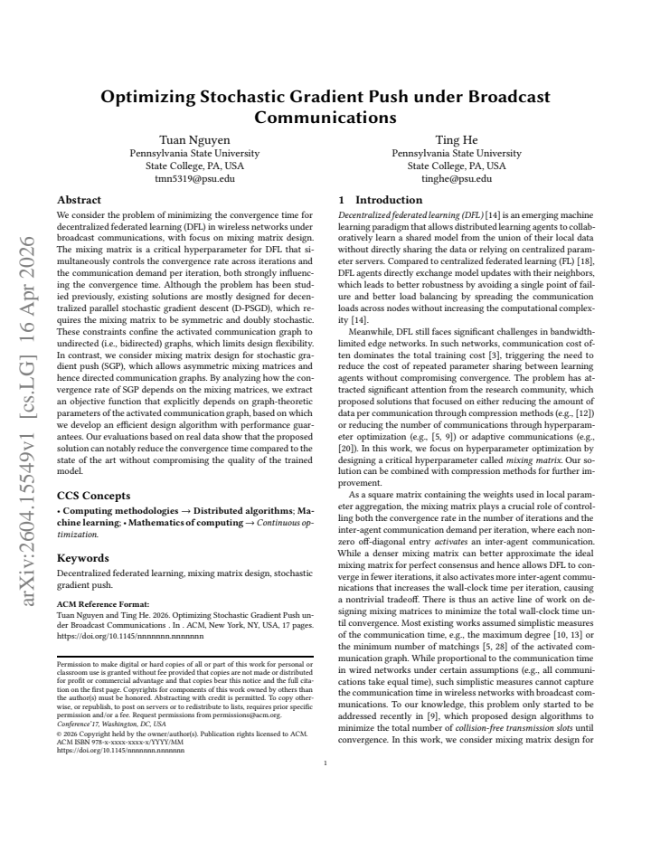 First page