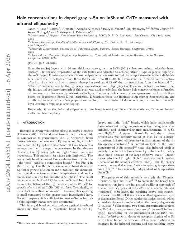 First page