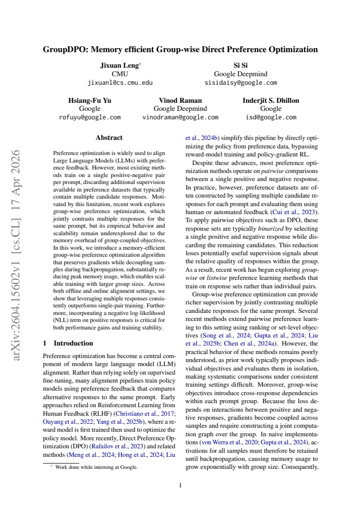 First page