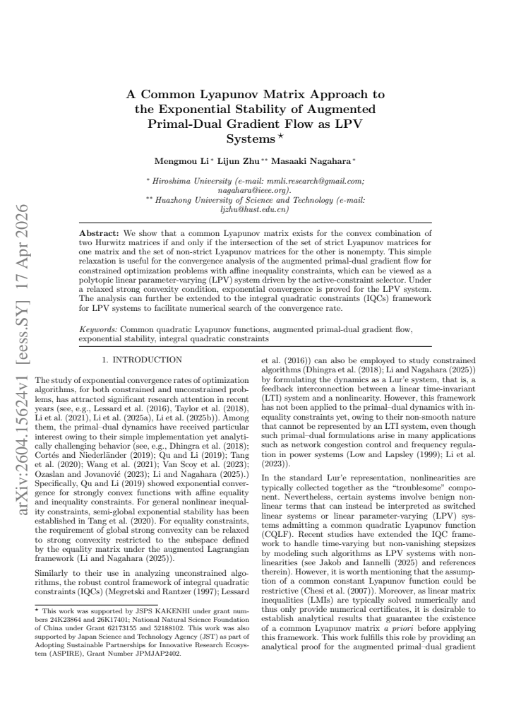 First page