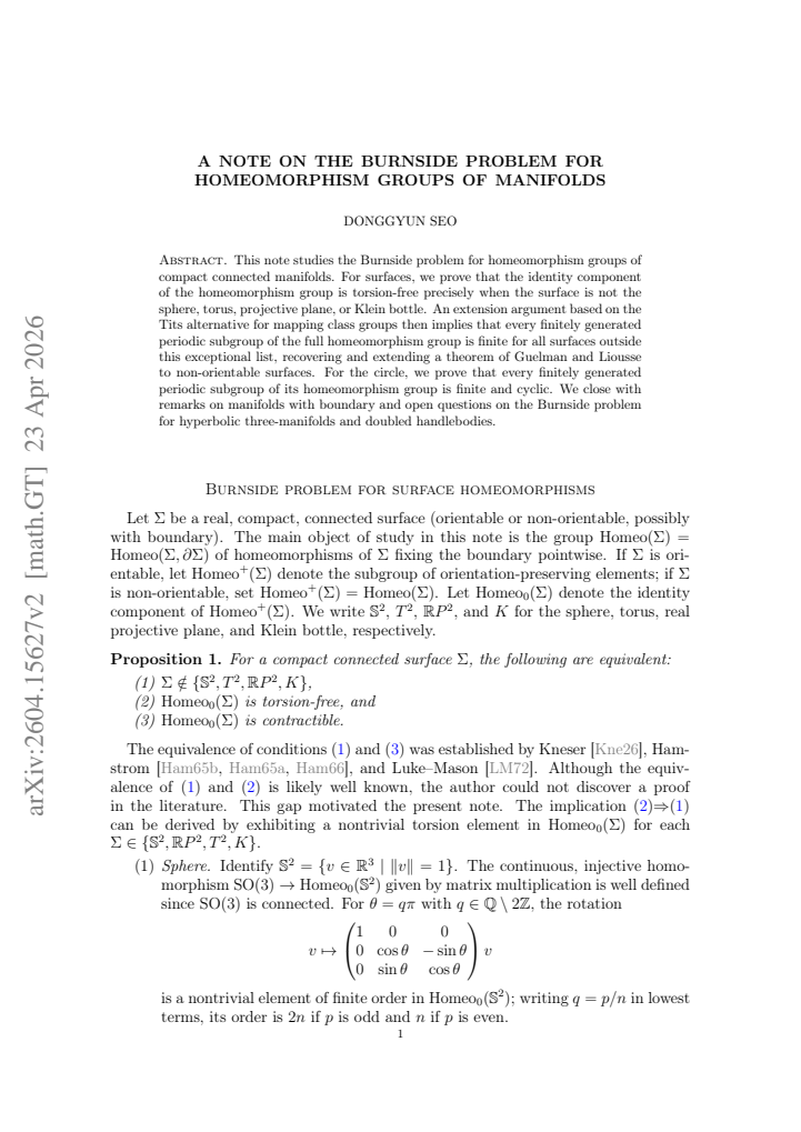 First page
