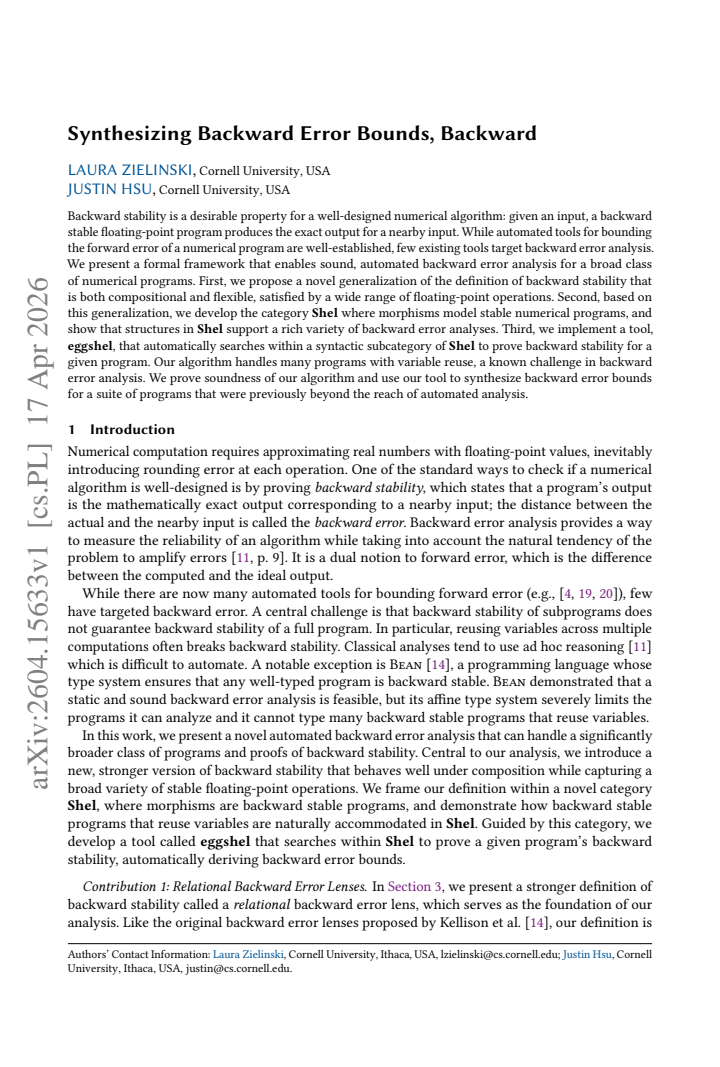 First page