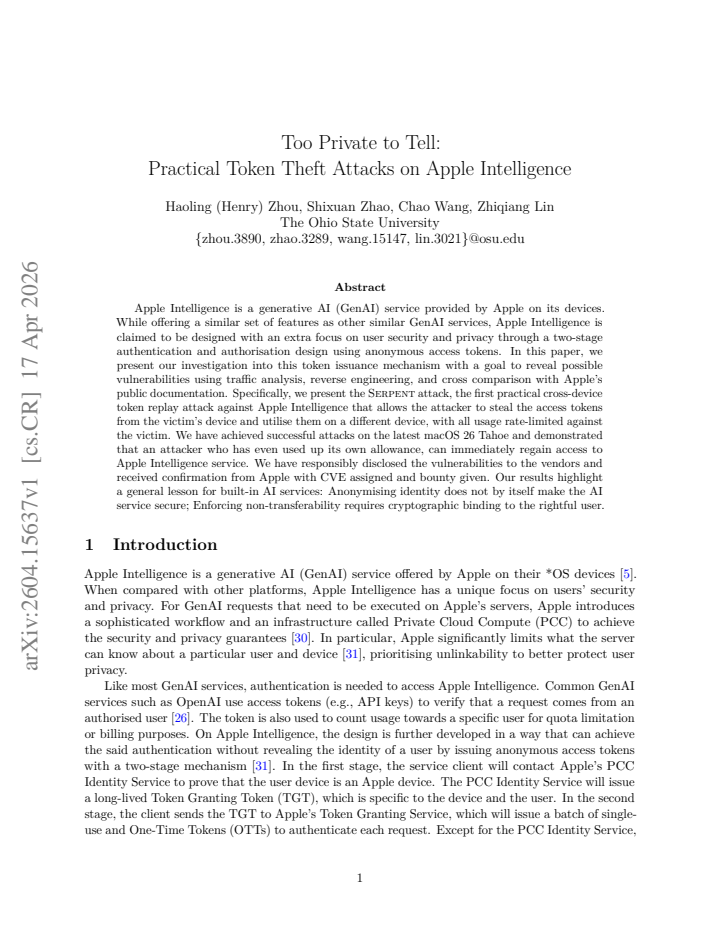 First page
