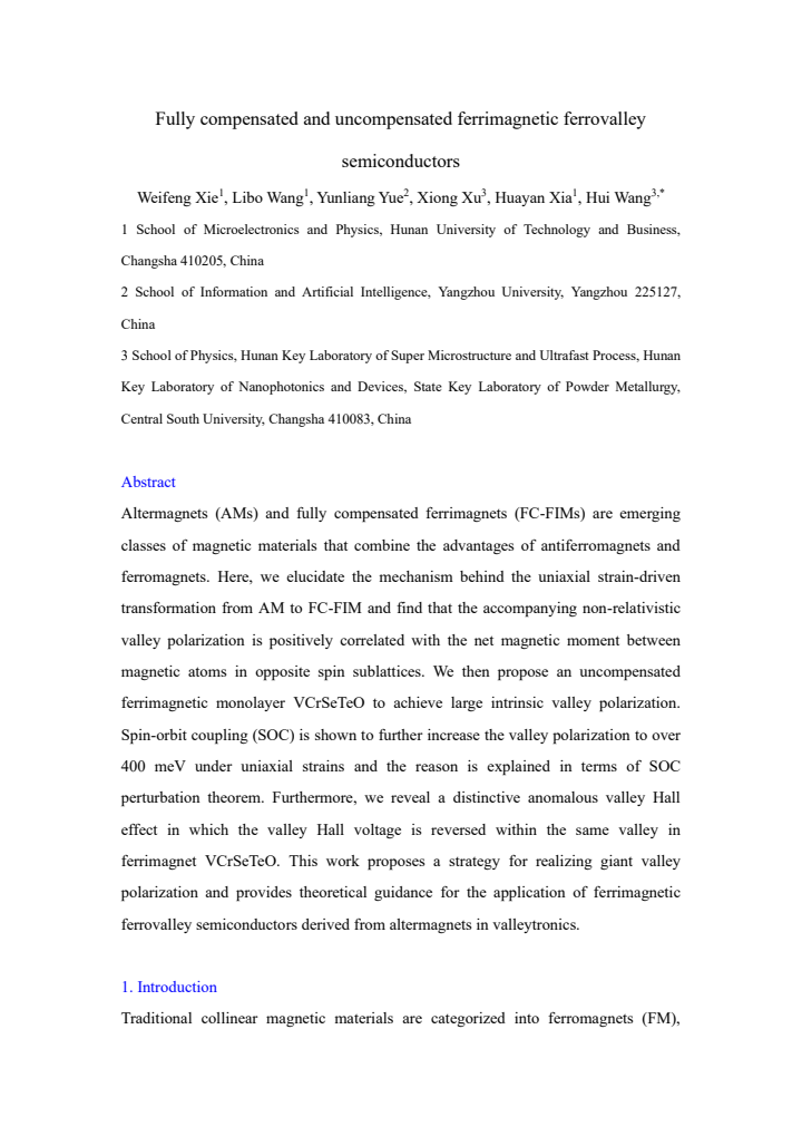 First page