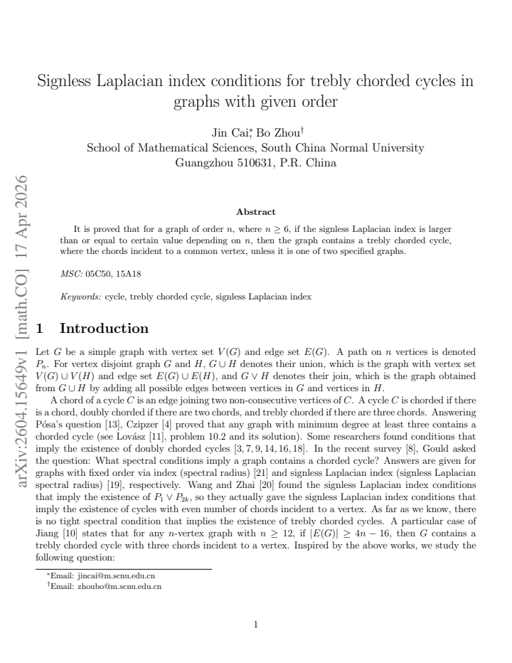 First page