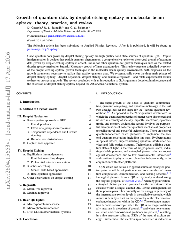 First page