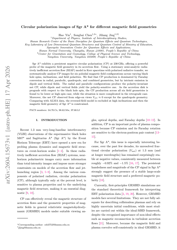 First page