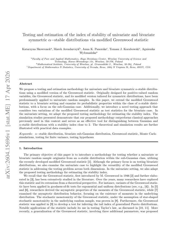 First page