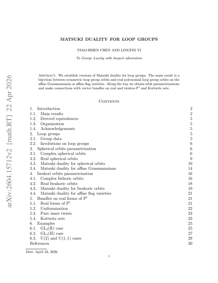 First page