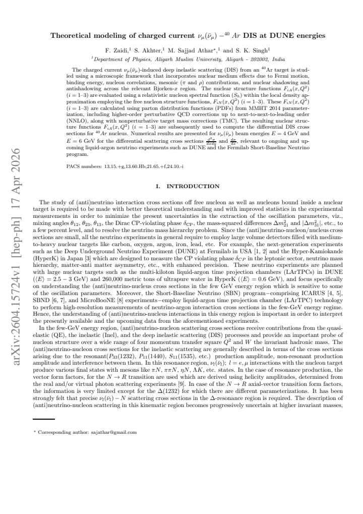 First page