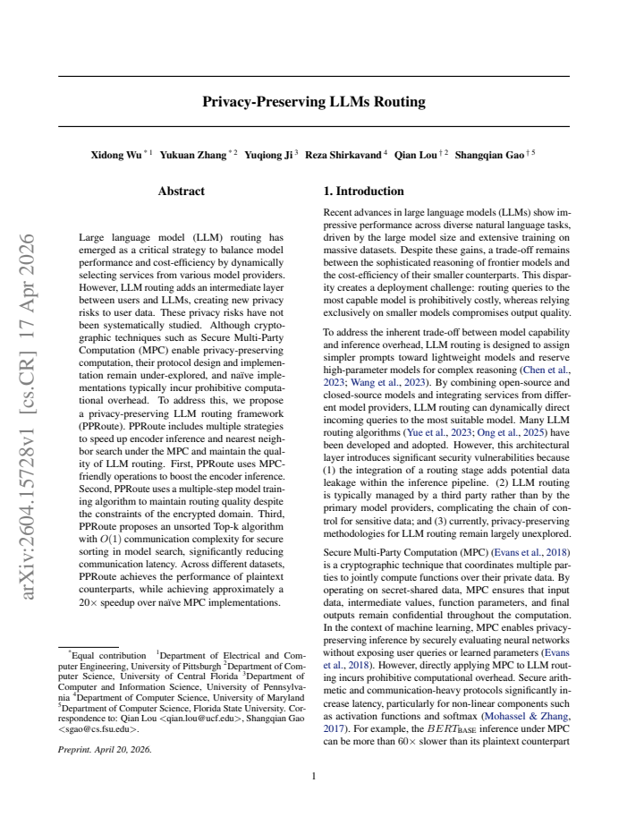 First page