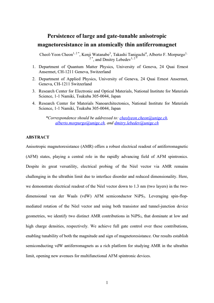 First page