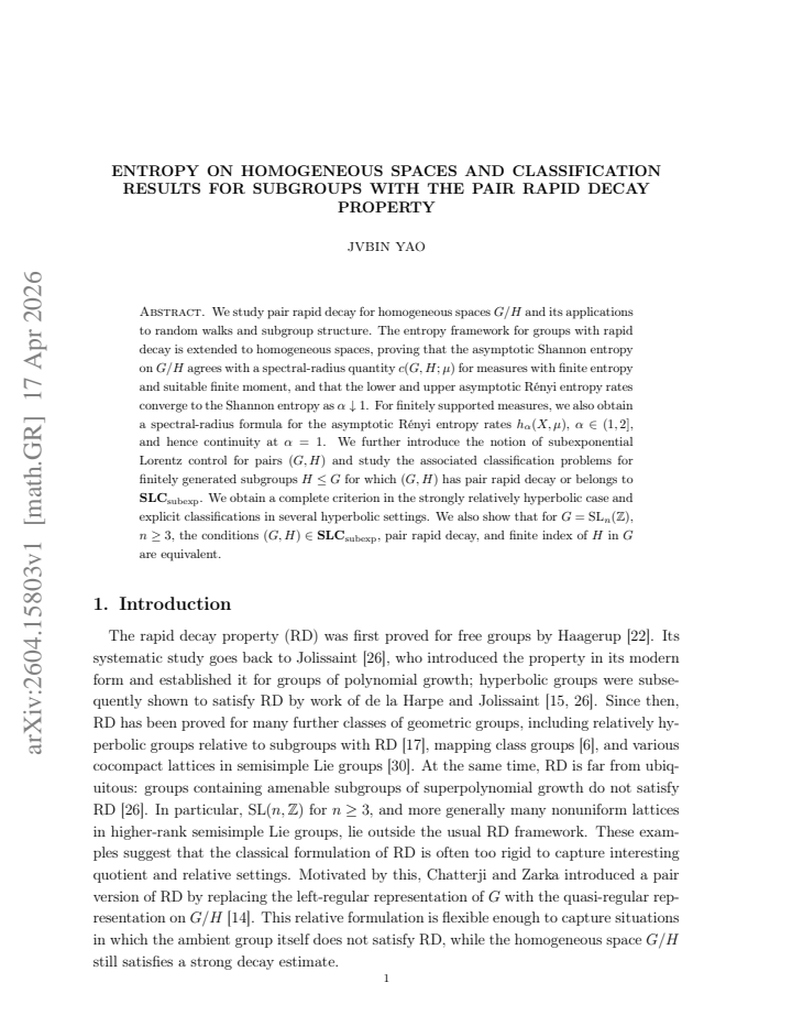 First page