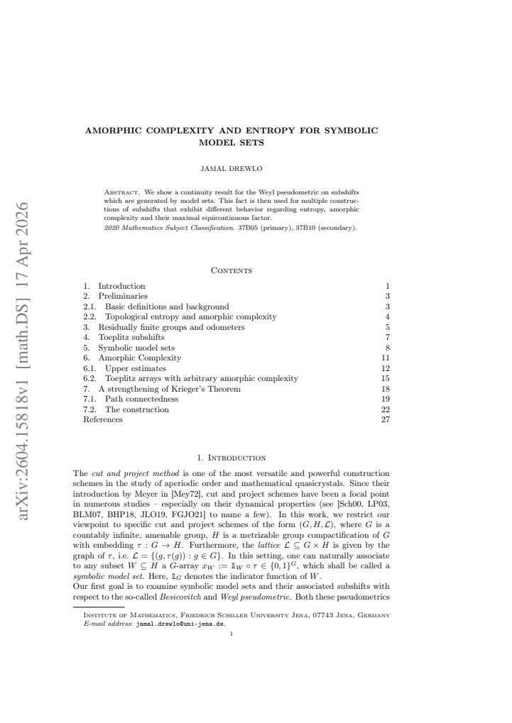 First page