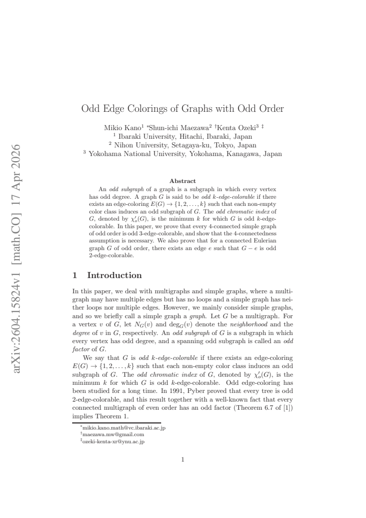 First page