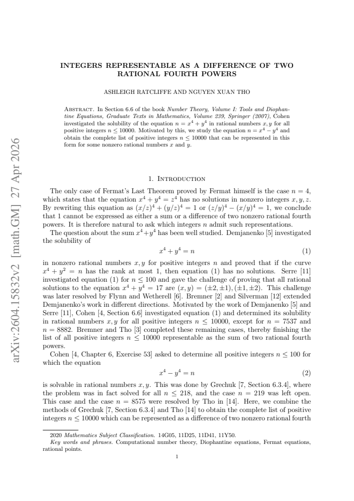 First page