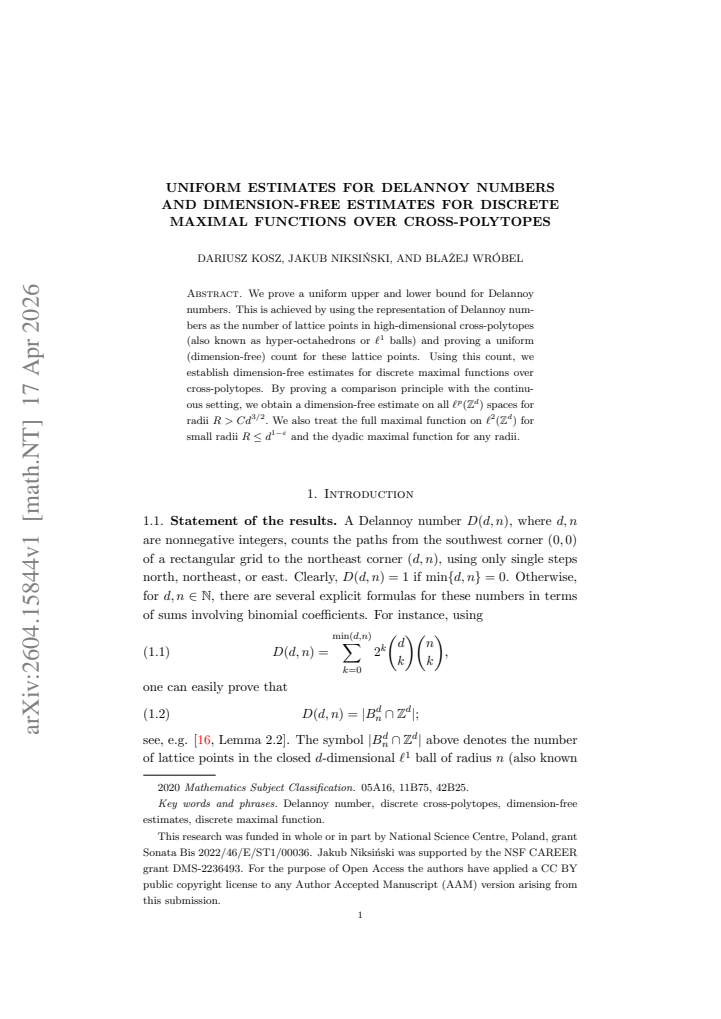 First page