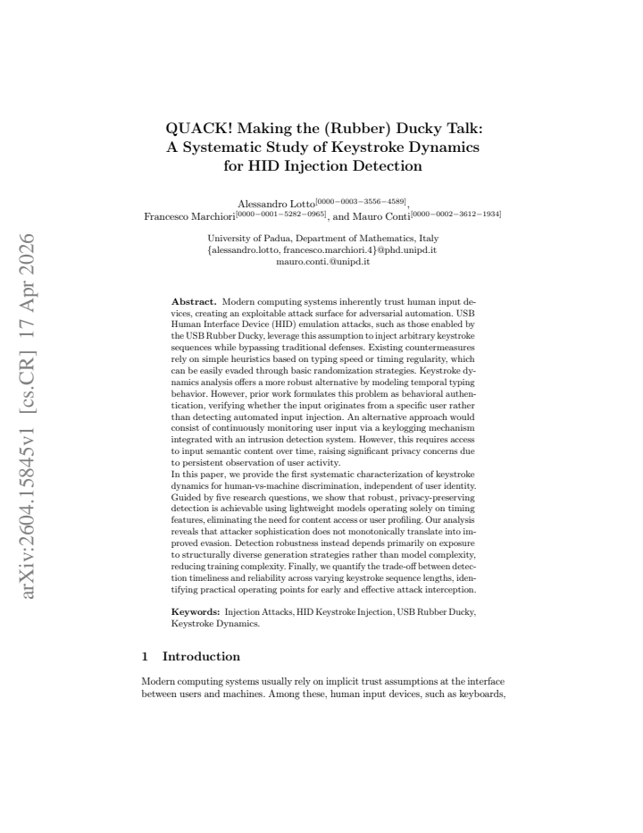 First page