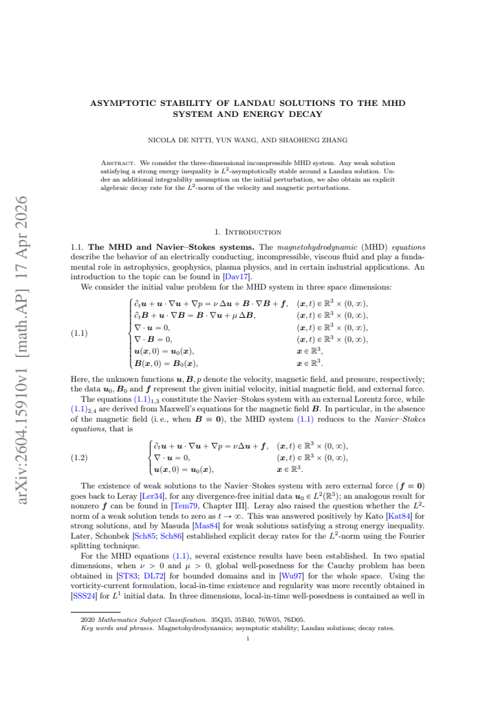 First page