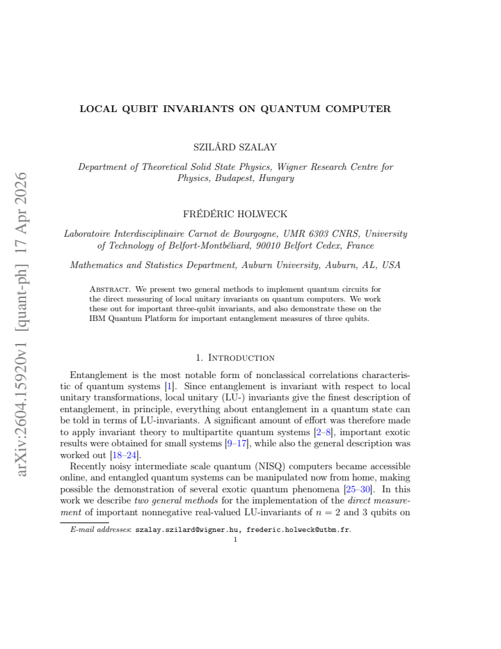 First page