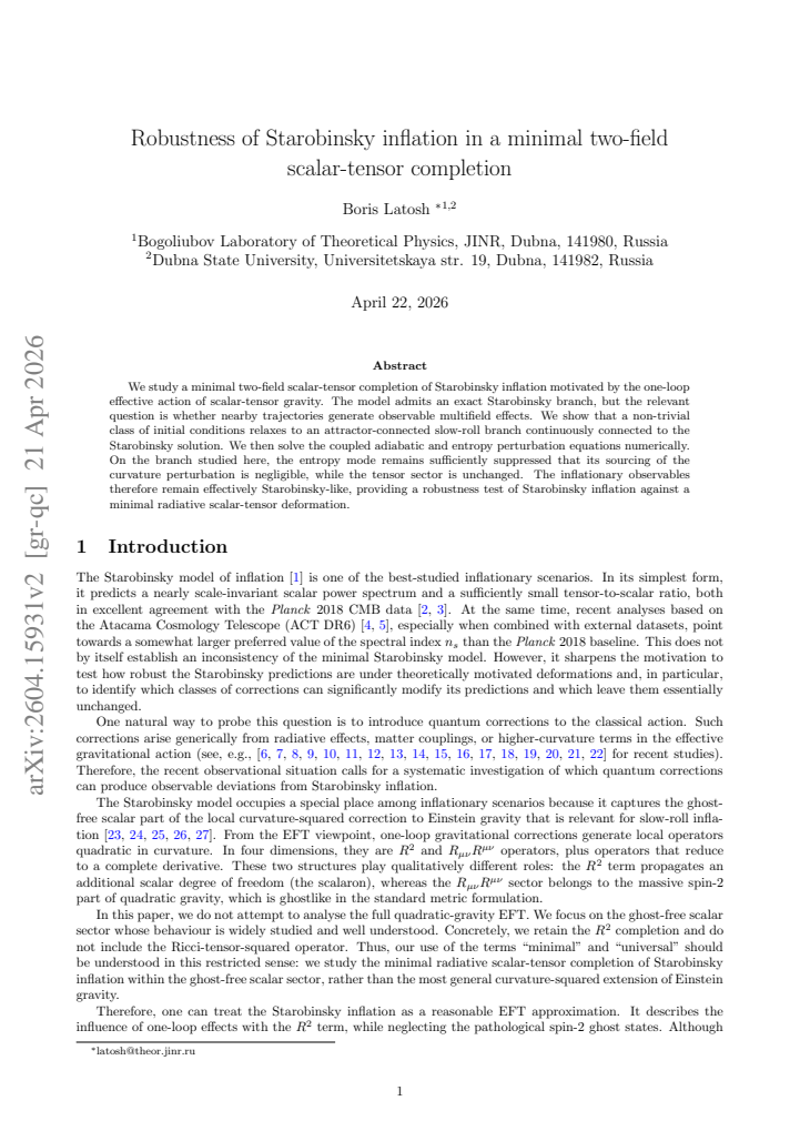 First page