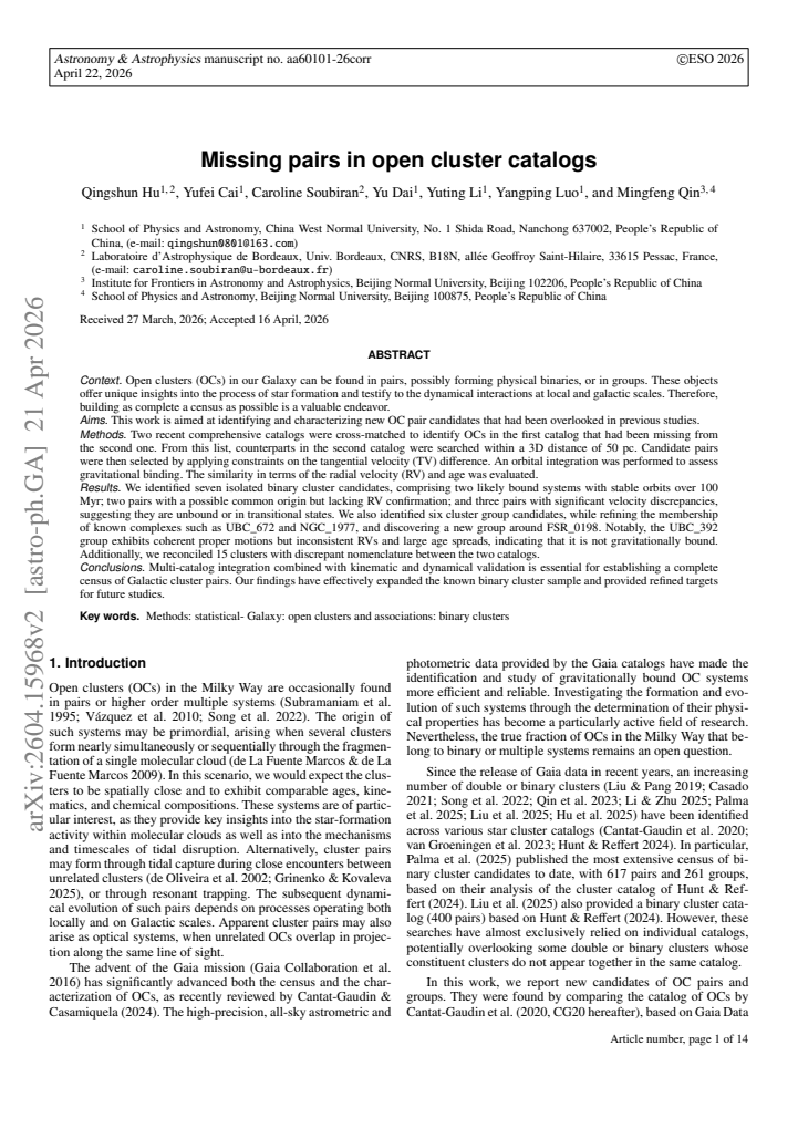 First page
